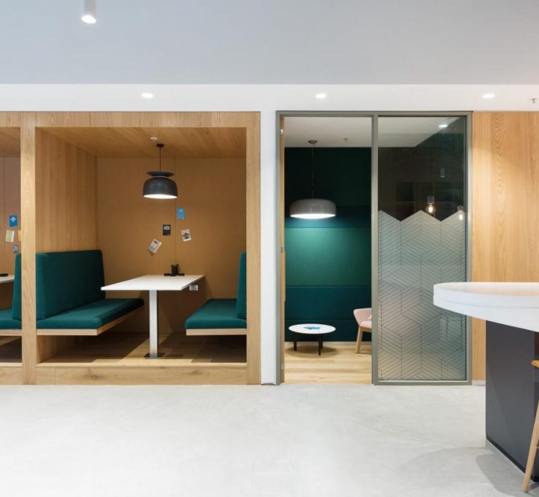 Modern Melbourne office space showcasing quality craftsmanship in interior fitouts and custom joinery in Australia.